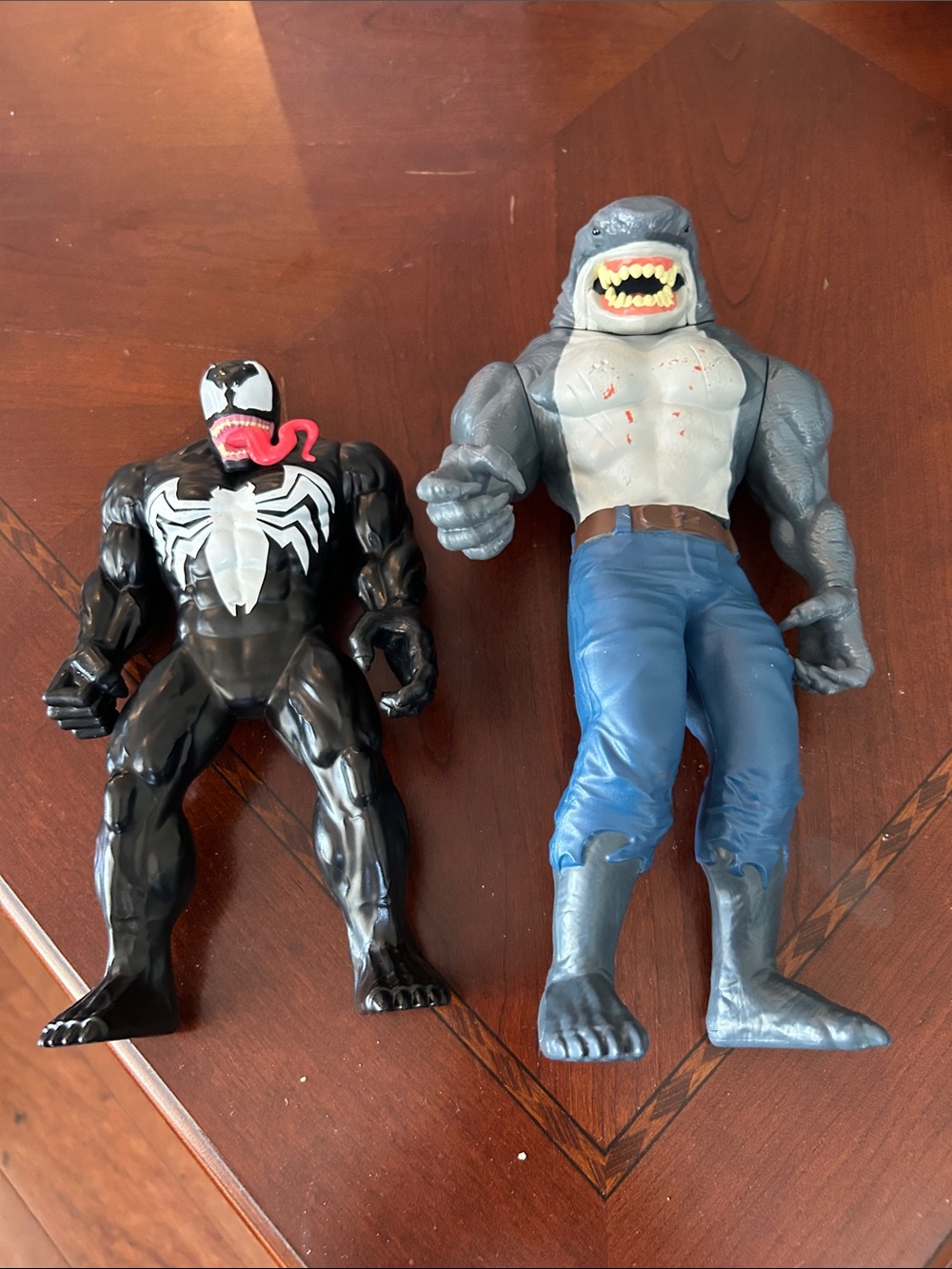 Mattel Venom & Shark Brawler Duo - Black, Gray & Blue Action Figures